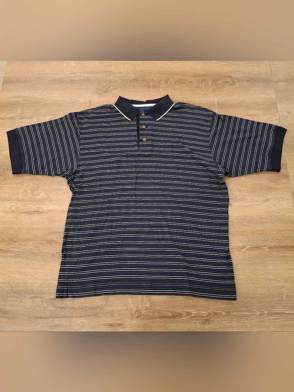 Cutter & Buck Striped Cotton Golf Polo Men's Size Large